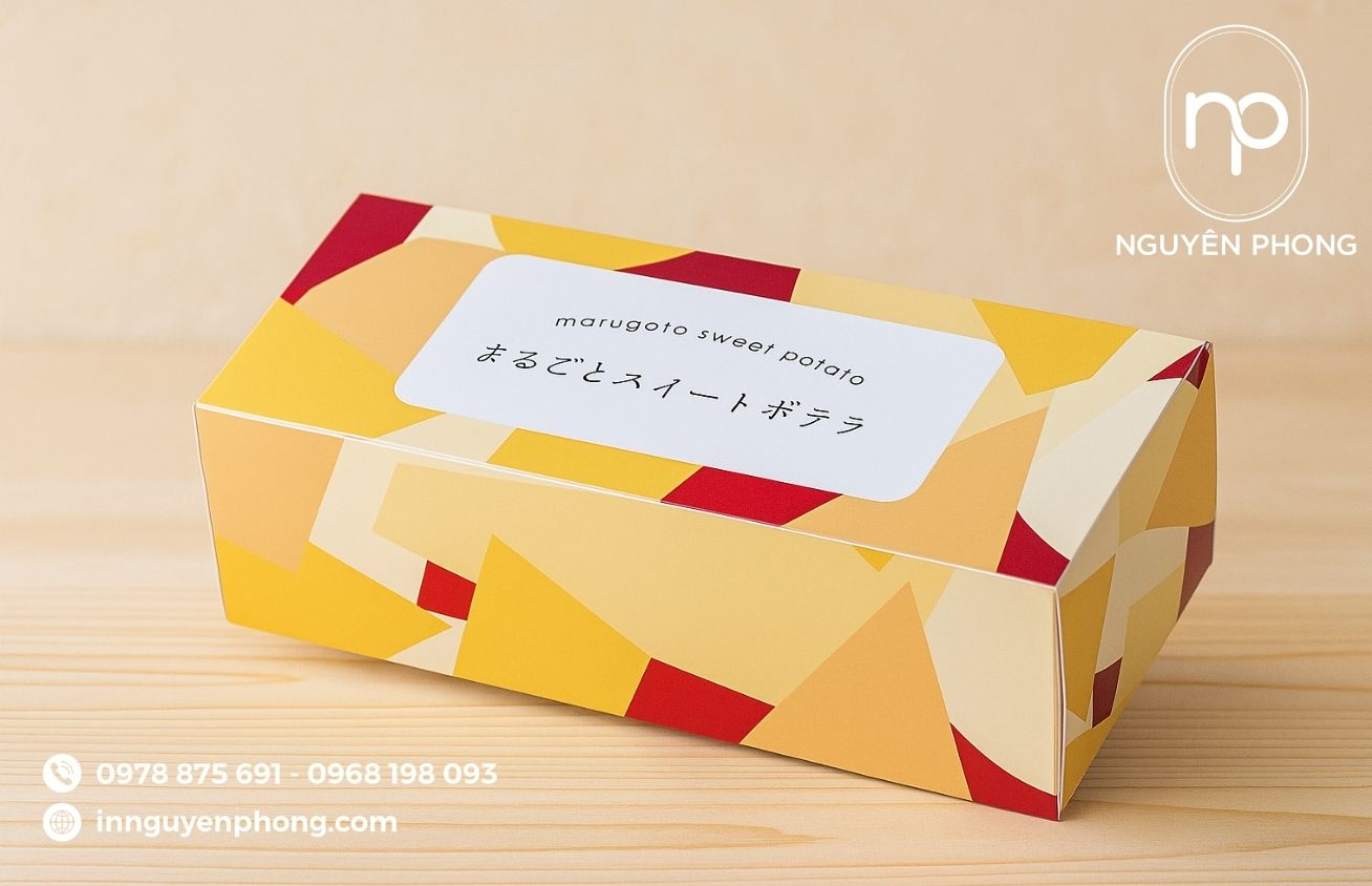 Mẫu hộp giấy đựng bột cà rốt nổi bật 